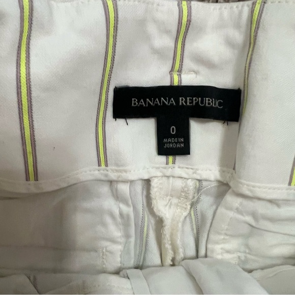{banana republic} high waisted paper bag striped shorts - Picture 6 of 8